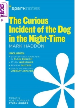 Sparknotes 文学指南 夜间狗的奇怪事件 英文原版 The Curious Incident of the Dog in the Night Time Mark Haddon【中商原