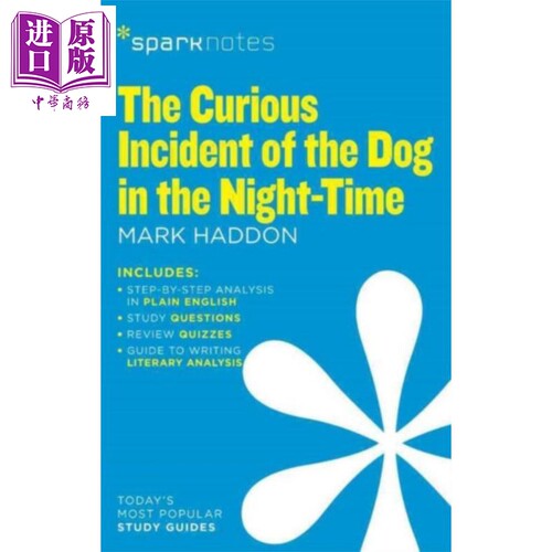 Sparknotes 文学指南 夜间狗的奇怪事件 英文原版 The Curious Incident of the Dog in the Night Time Mark Haddon【中商原