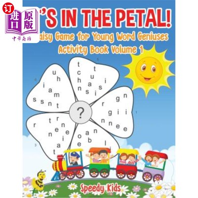 海外直订It's in the Petal! Daisy Game for Young Word Geniuses - Activity Book Volume 1 它在花瓣里！年轻文字天才的雏