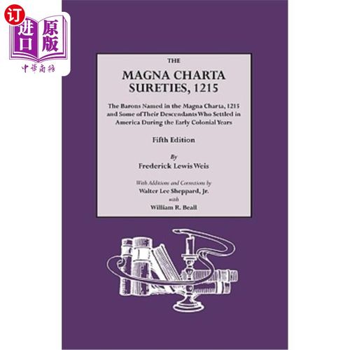 海外直订Magna Charta Sureties, 1215. Fifth Edition 《麦格纳宪章》担保，1215年。第五版