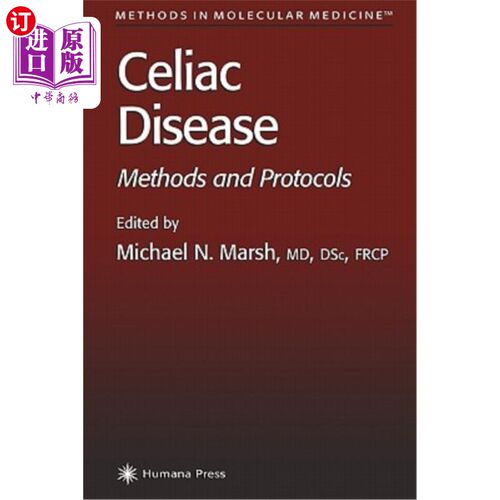 海外直订医药图书Celiac Disease: Methods and Protocols 乳糜泻：方法和方案