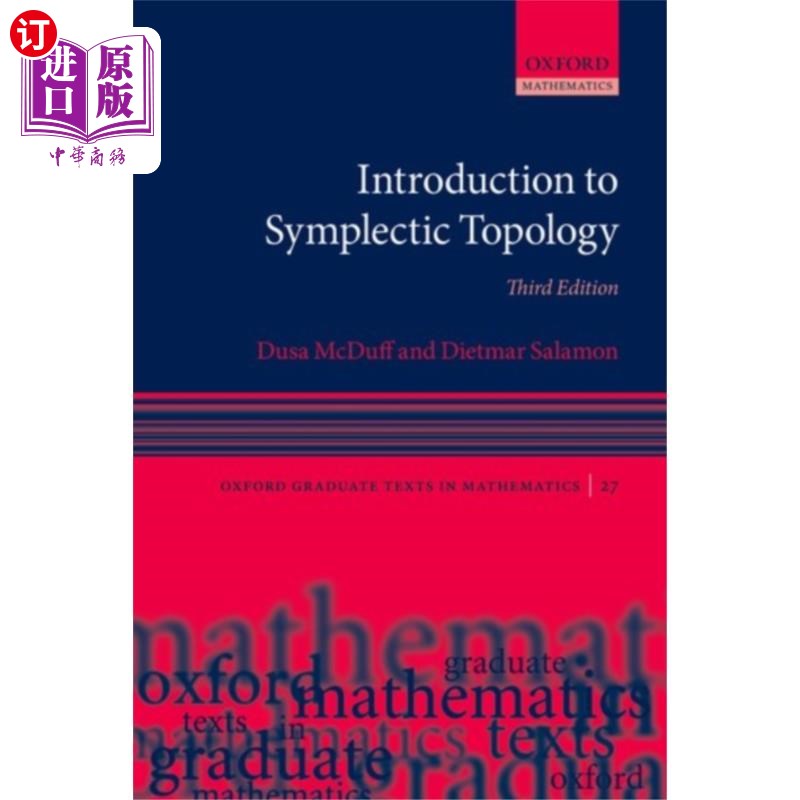海外直订Introduction to Symplectic Topology 辛拓扑简介