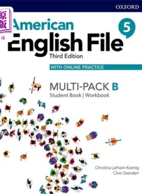 海外直订American English File Level 5 Student Book/Workbook Multi-Pack B with Online Pra 美国英语档案5级学生用书/练