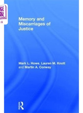 海外直订Memory and Miscarriages of Justice 记忆与司法不公