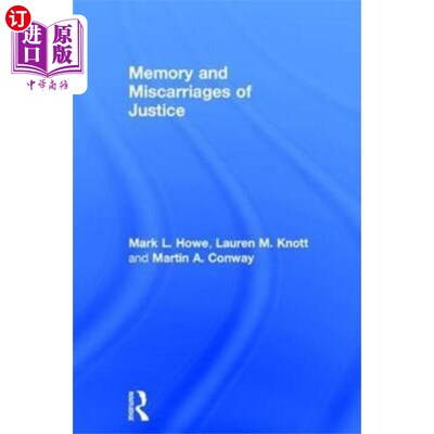 海外直订Memory and Miscarriages of Justice 记忆与司法不公