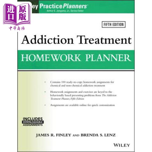 成瘾治疗计划 第五版 Addiction Treatment Homework Planner, Fifth Edition James Finley 英文原版 中商原版