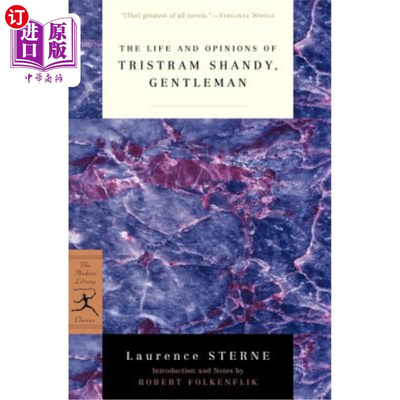 海外直订The Life and Opinions of Tristram Shandy, Gentleman 崔斯特瑞姆·珊迪的生平与观点，《绅士》