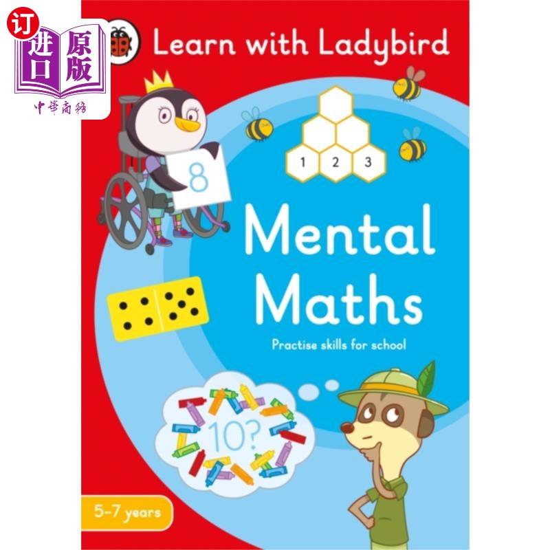 海外直订Mental Maths: A Learn with Ladybird Activity Boo... 心灵数学:与瓢虫一起学习活动手册5-7年