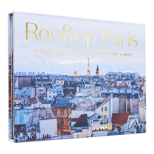 屋顶巴黎 光之城全景 巴黎情书 手风琴折页书 礼物礼品书籍 风景画册 绘本插画书 英文原版 Rooftop Paris Laurent Dequick