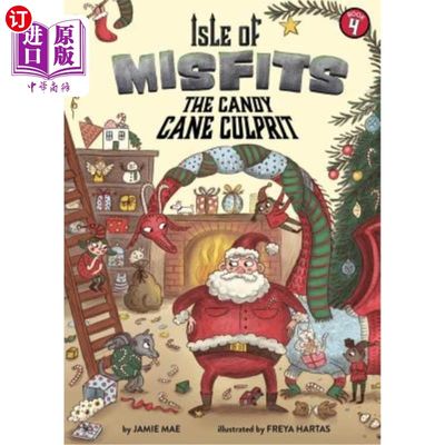 海外直订Isle of Misfits 4: The Candy Cane Culprit 不合时宜之岛4:拐杖糖罪犯