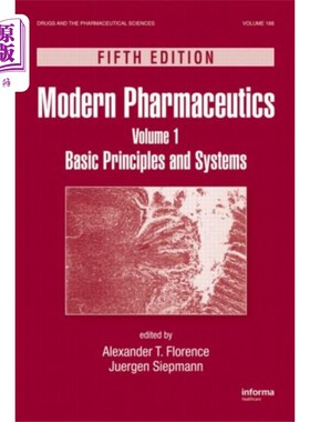 海外直订Modern Pharmaceutics Volume 1 现代制药1卷