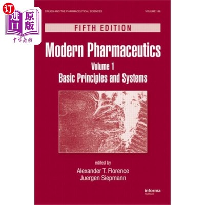 海外直订Modern Pharmaceutics Volume 1 现代制药1卷