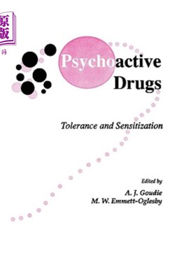 海外直订医药图书Psychoactive Drugs: Tolerance and Sensitization 精神活性药物：耐受性和致敏性