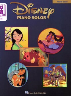 海外直订Disney Piano Solos 迪士尼钢琴独奏曲
