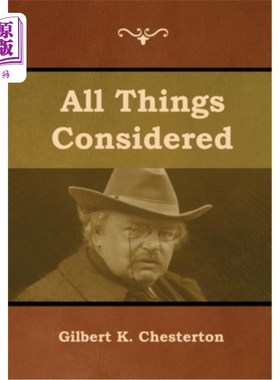 海外直订All Things Considered 考虑的所有事情