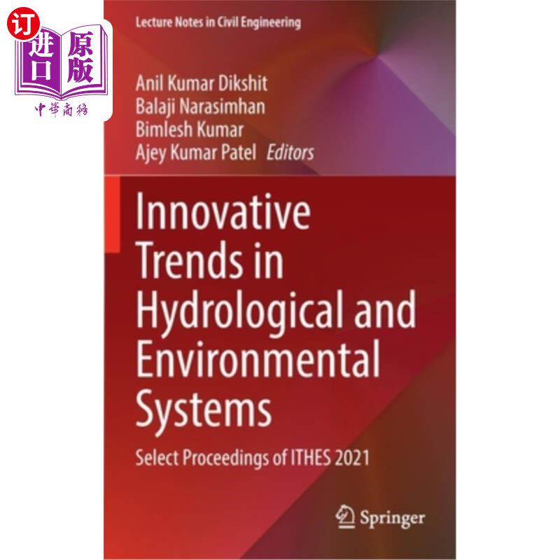 海外直订Innovative Trends in Hydrological and Environmental Systems: Select Proceedings  水文和环境系统的创新趋势:I