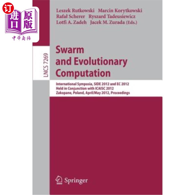 海外直订Swarm and Evolutionary Computation: International Symposium, Side 2012, Held in  群和进化计算:2012年国际研