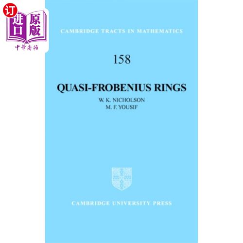 海外直订Quasi-Frobenius Rings 拟Frobenius环