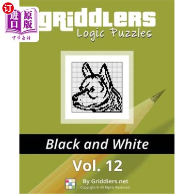 海外直订Griddlers Logic Puzzles: Black and White Griddlers逻辑难题：黑白