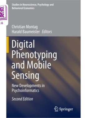 海外直订医药图书Digital Phenotyping and Mobile Sensing: New Developments in Psychoinformatics 数字显型和移动传感:心