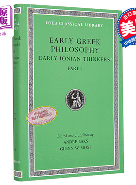 古希腊哲学 卷三 洛布古典丛书 原文希英对照版 英文原版 Early Greek Philosophy III Part 2 Loeb  Andre Laks【中商原版】