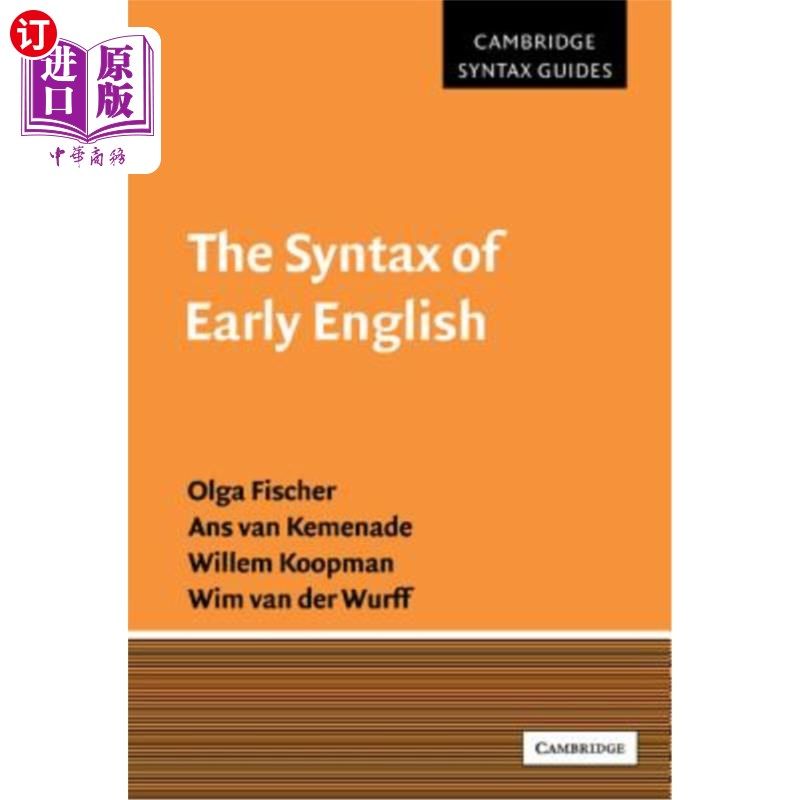 海外直订The Syntax of Early English 早期英语的句法