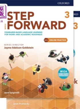 海外直订Step Forward Level 3 Student Book and Workbook Pack with Online Practice: Standa 带在线实践的3级学生手册和