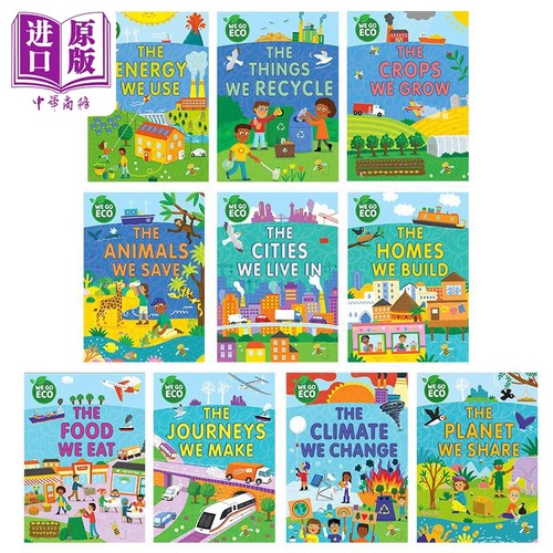 WE GO ECO 走向环保10册 The Food We Eat The Animals We Save 英文原版儿童科学科普绘本自然环境保护知识图画书【中商原版