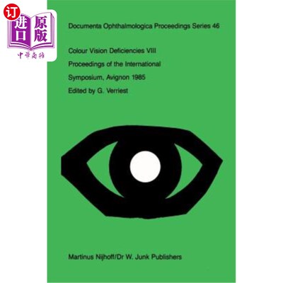 海外直订医药图书Colour Vision Deficiencies VIII 色觉缺陷八