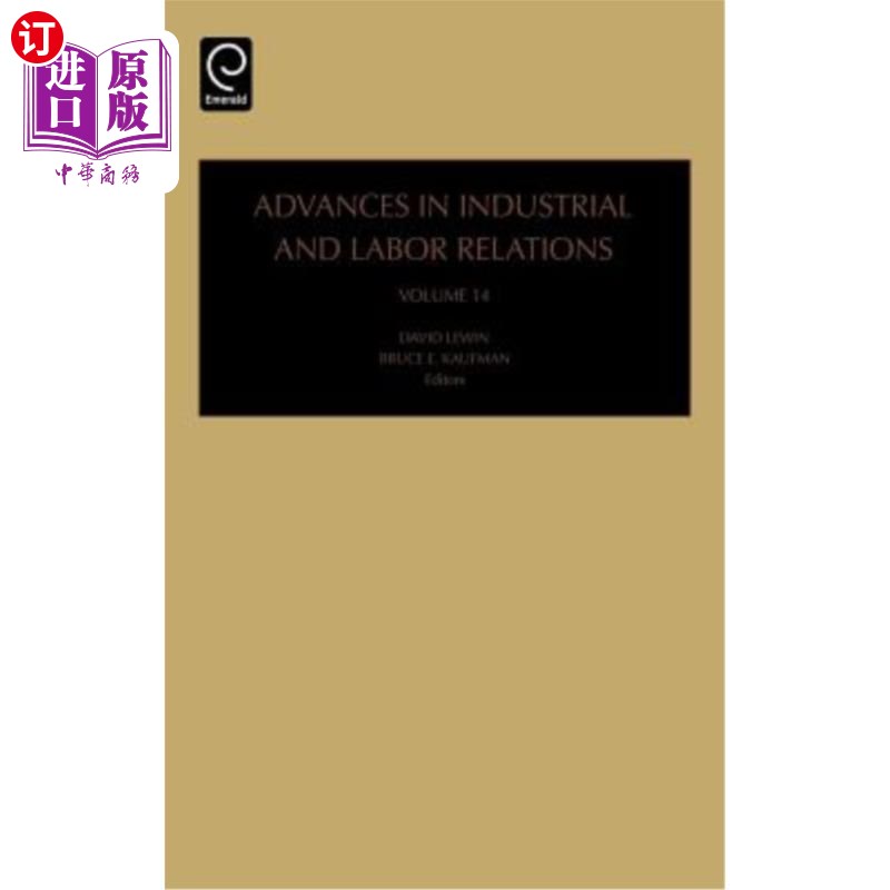 海外直订Advances in Industrial and Labor Relations 劳资关系的进展