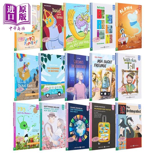 ELI德语分级读物 A0-B1级别合集 配音频和练习答案 德文阅读 小语种学习 原版进口 German Readers【中商原版】