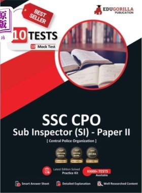 海外直订SSC CPO (SI) Paper II (Recruitment of Sub-Inspector) Exam 2023 (English Edition) 2023年SSC首席
