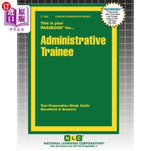 海外直订Administrative Trainee 管理培训生