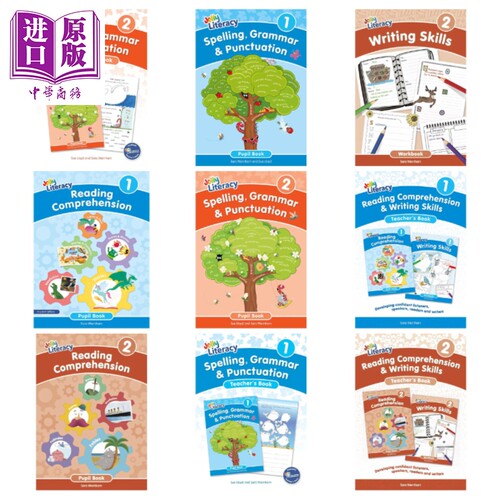 Jolly Literacy快乐学读写合集 拼写语法与标点符号阅读理解写作学生教师用书 手写体英式英语 Precursive Letters【中商原版】