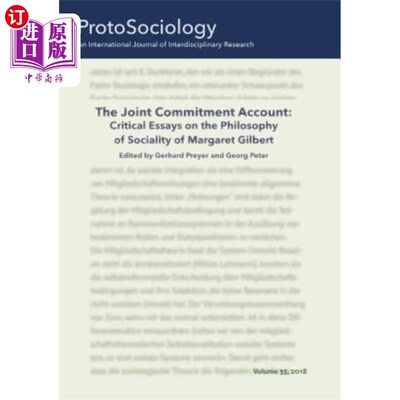 海外直订The Joint Commitment Account: Critical Essays on the Philosophy of Sociality of  《共同承诺的叙述:玛格丽特·