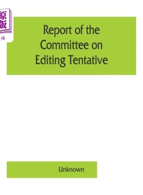 海外直订Report of the Committee on Editing Tentative and Official Methods of Analysis th 官方农业化学家协会暂定和官