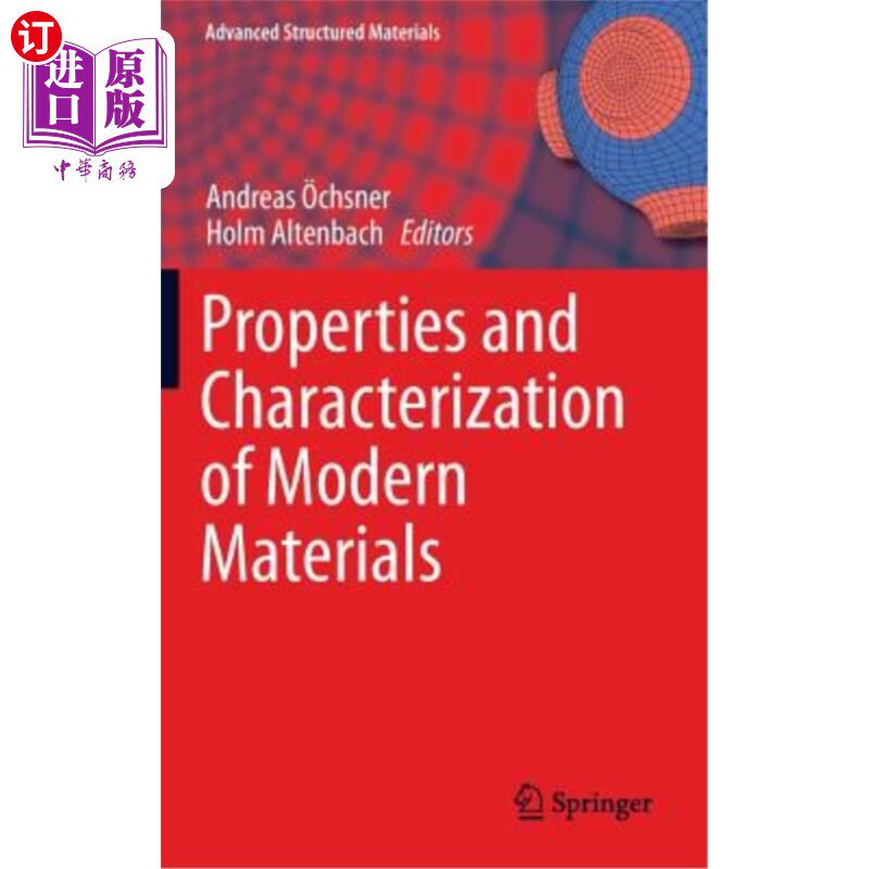 海外直订Properties and Characterization of Modern Materials 现代材料的性质与表征“，