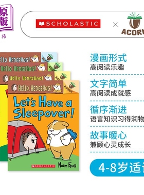 现货 Acorn 学乐橡树种子系列 Hello Hedgehog 小刺猬的故事套装4册 英文原版 进口图书 全彩儿童桥梁漫画书 橡果【中商原版】