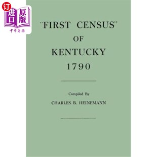 Census 肯塔基州首次人口普查 1790 1790年 Kentucky 海外直订First