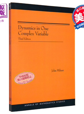 约翰米尔诺 单复变量的动力学 Dynamics in One Complex Variable 英文原版 John Milnor【中商原版】