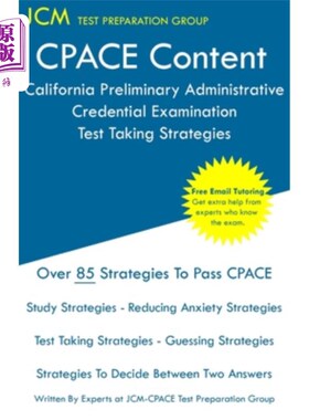 海外直订CPACE Content - California Preliminary Administrative Credential Examination - T CPACE内容-加州