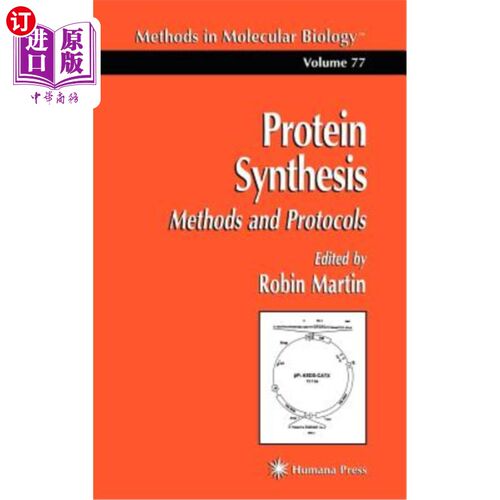 海外直订医药图书Protein Synthesis: Methods and Protocols 蛋白质合成：方法和协议