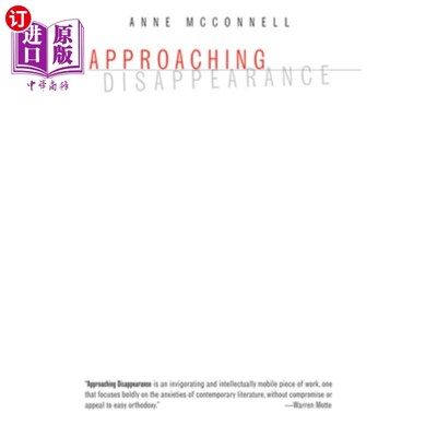 海外直订Approaching Disappearance 接近消失