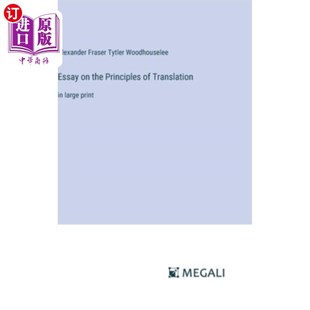论翻译 Principles large Translation the 原则：大号印刷版 海外直订Essay print