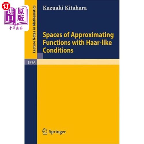 海外直订Spaces of Approximating Functions with Haar-Like Conditions 用类哈尔条件逼近函数的空间