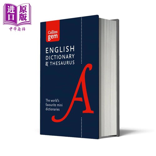 柯林斯英语词典与同义词迷你版 第6版英文原版 Collins English Dictionary & Thesaurus Gem Edition 6th edition【中商原版