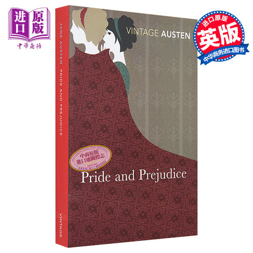简奥斯汀：傲慢与偏见 英文原版 Vintage Classics：Pride and Prejudice 经典文学名著 Jane Austen【中商原版】