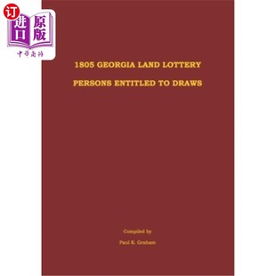 Lottery Persons Entitled 海外直订1805 Draws Land 1805年乔治亚州土地彩票有资格抽奖 Georgia