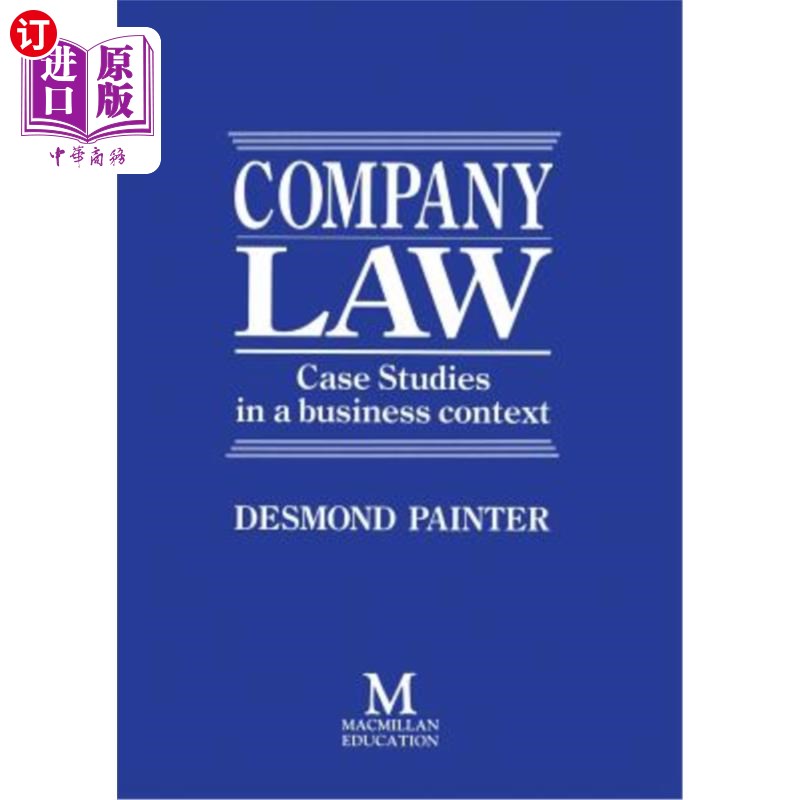 海外直订Company Law: Case Studies in a Business Context 公司法：商业背景下的案例研究