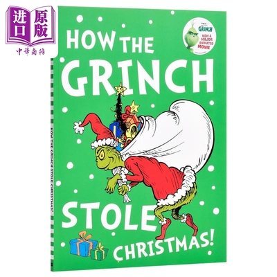 英文原版 Dr Seuss How The Grinch Stole Christmas 苏斯博士系列 圣诞怪杰 儿童绘本 英文原版 进口图书【中商原版】
